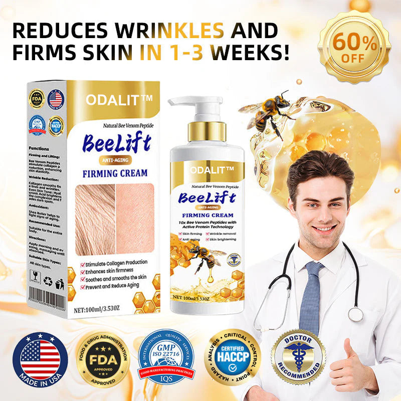 💐🐝ODALIT™ BeeLift Anti-Aging Firming Cream,Address Crepe & Sagging(🔥74% Off for a Limited Time!)