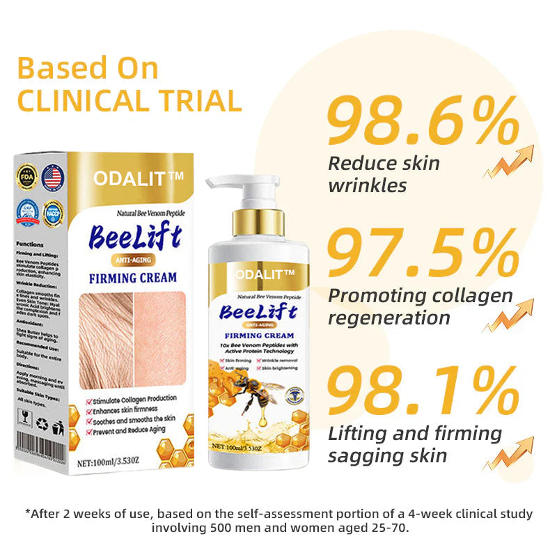 💐🐝ODALIT™ BeeLift Anti-Aging Firming Cream,Address Crepe & Sagging(🔥74% Off for a Limited Time!)