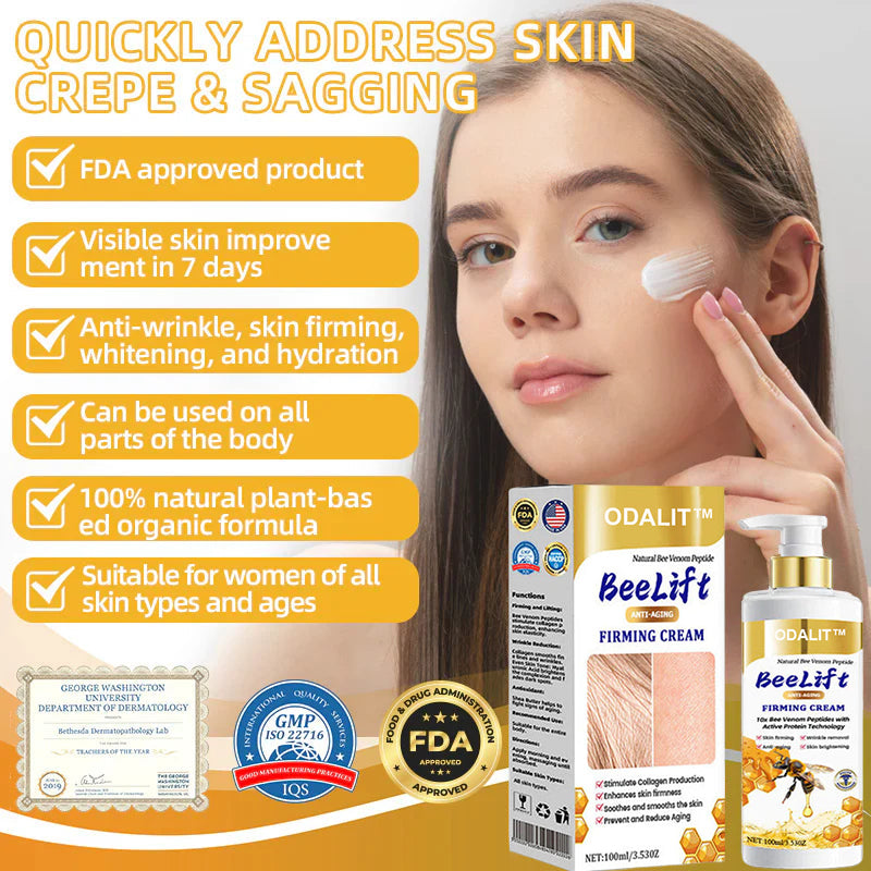 💐🐝ODALIT™ BeeLift Anti-Aging Firming Cream,Address Crepe & Sagging(🔥74% Off for a Limited Time!)